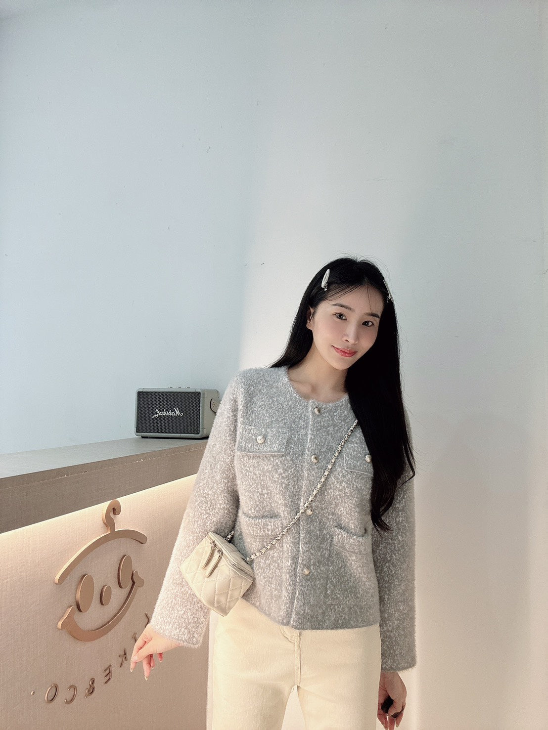 水貂絨小香外套