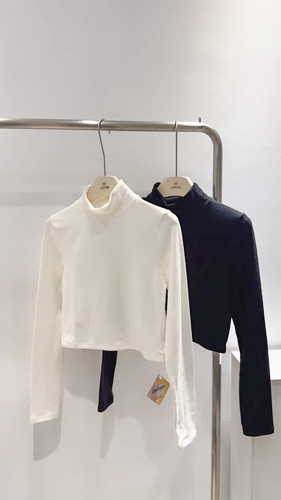 立領短版發熱衣