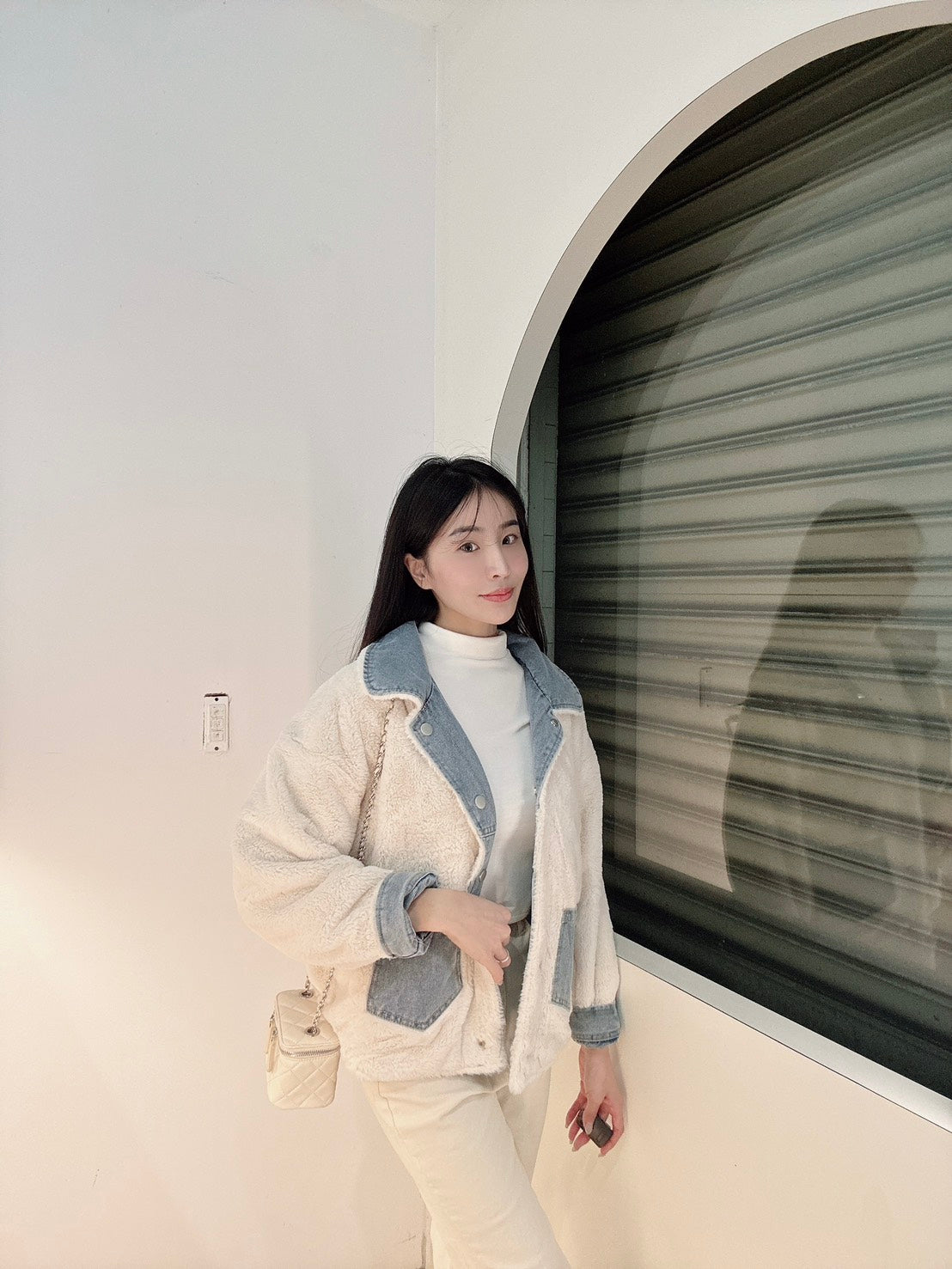 漂亮淺藍雙面穿水洗牛仔外套