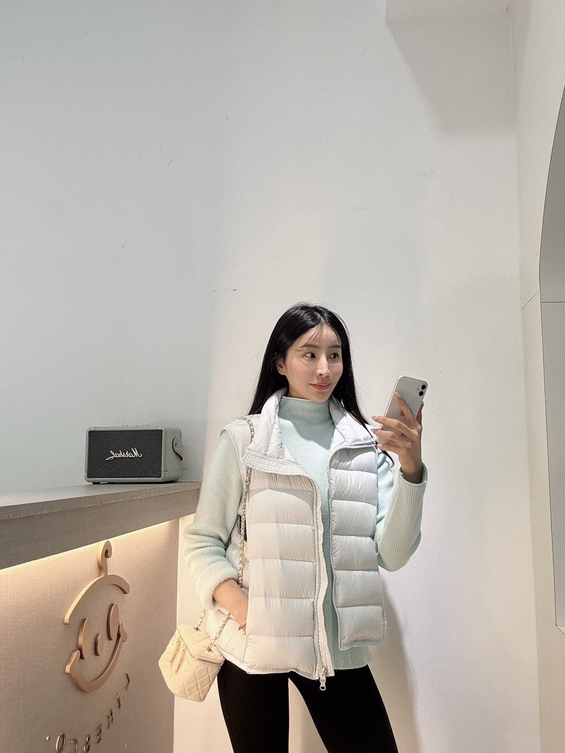 糖果色鴨絨背心