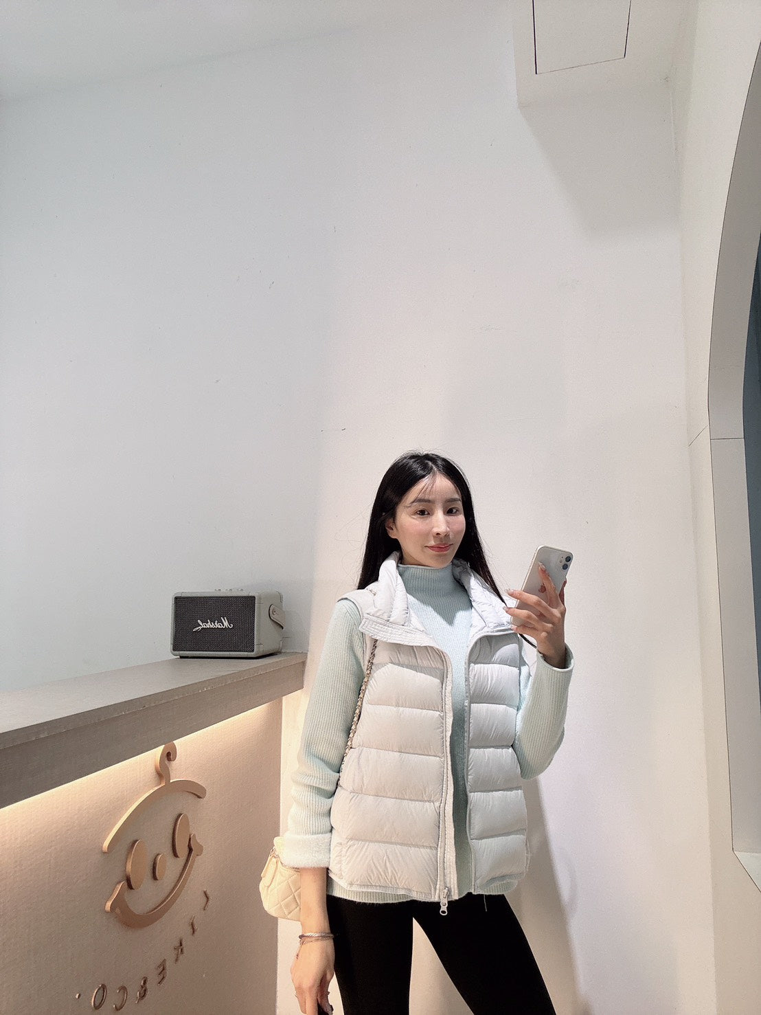 糖果色鴨絨背心