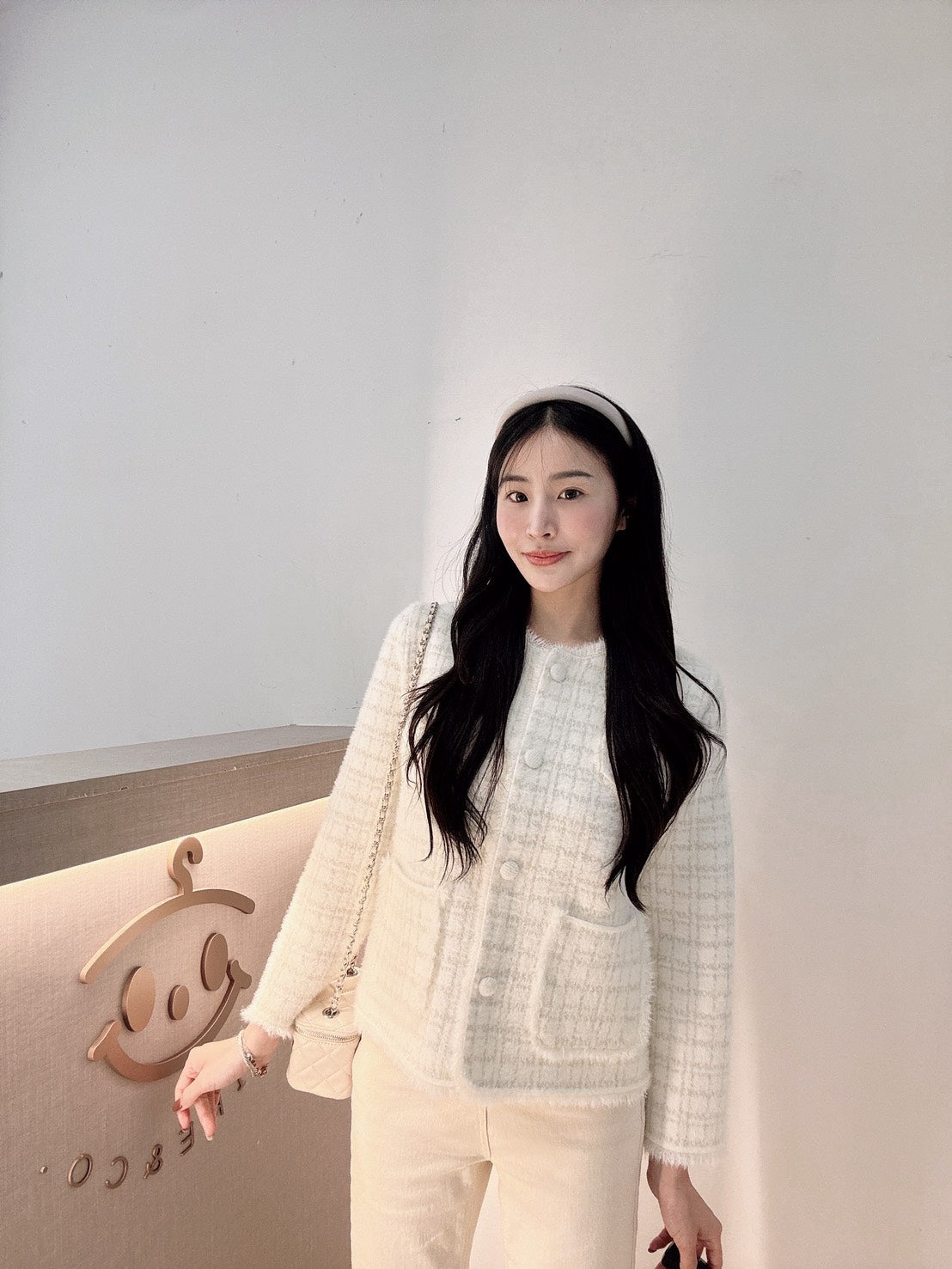 輕奢感小香風水貂毛外套