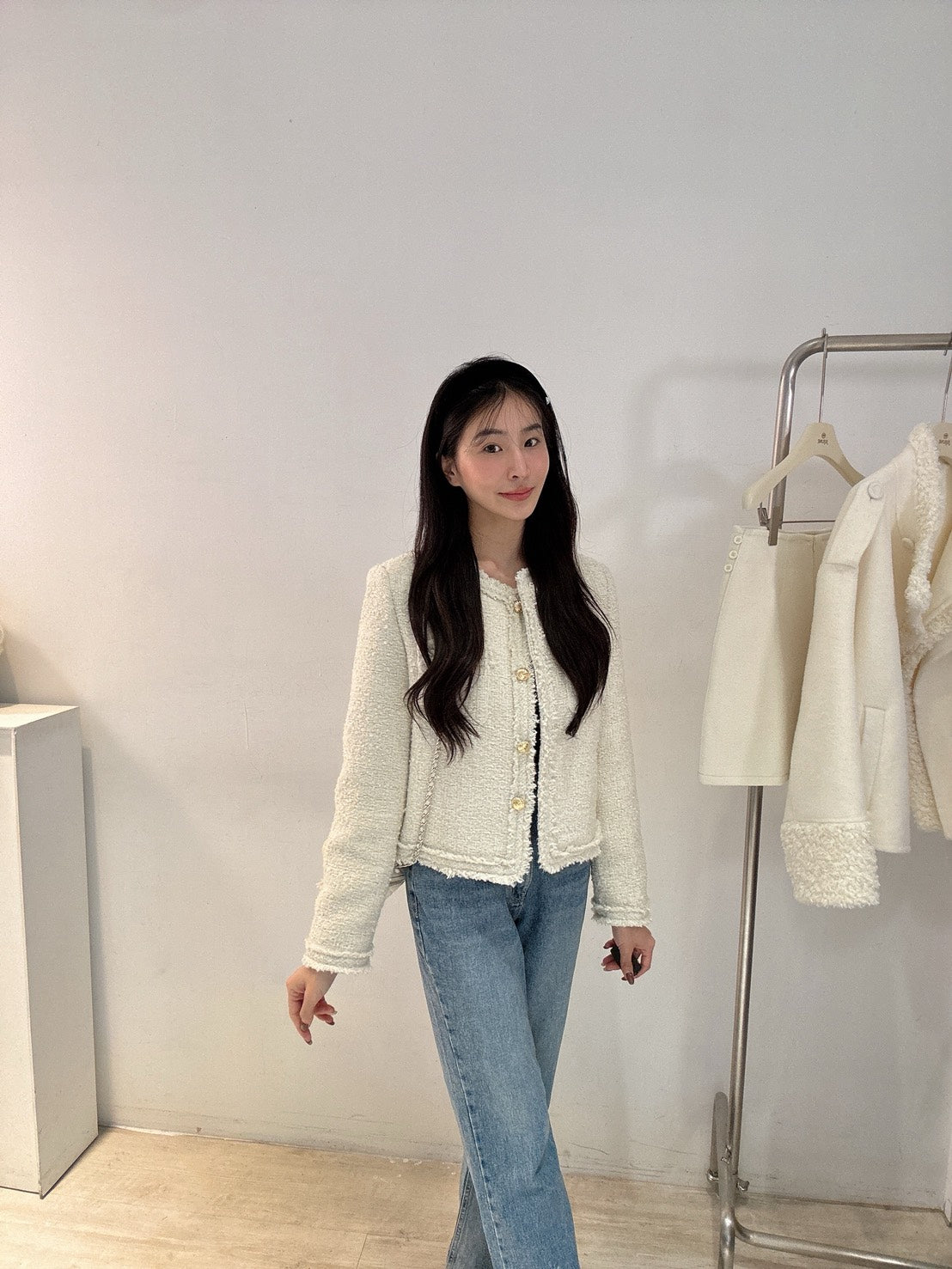 輕奢感小直筒褲