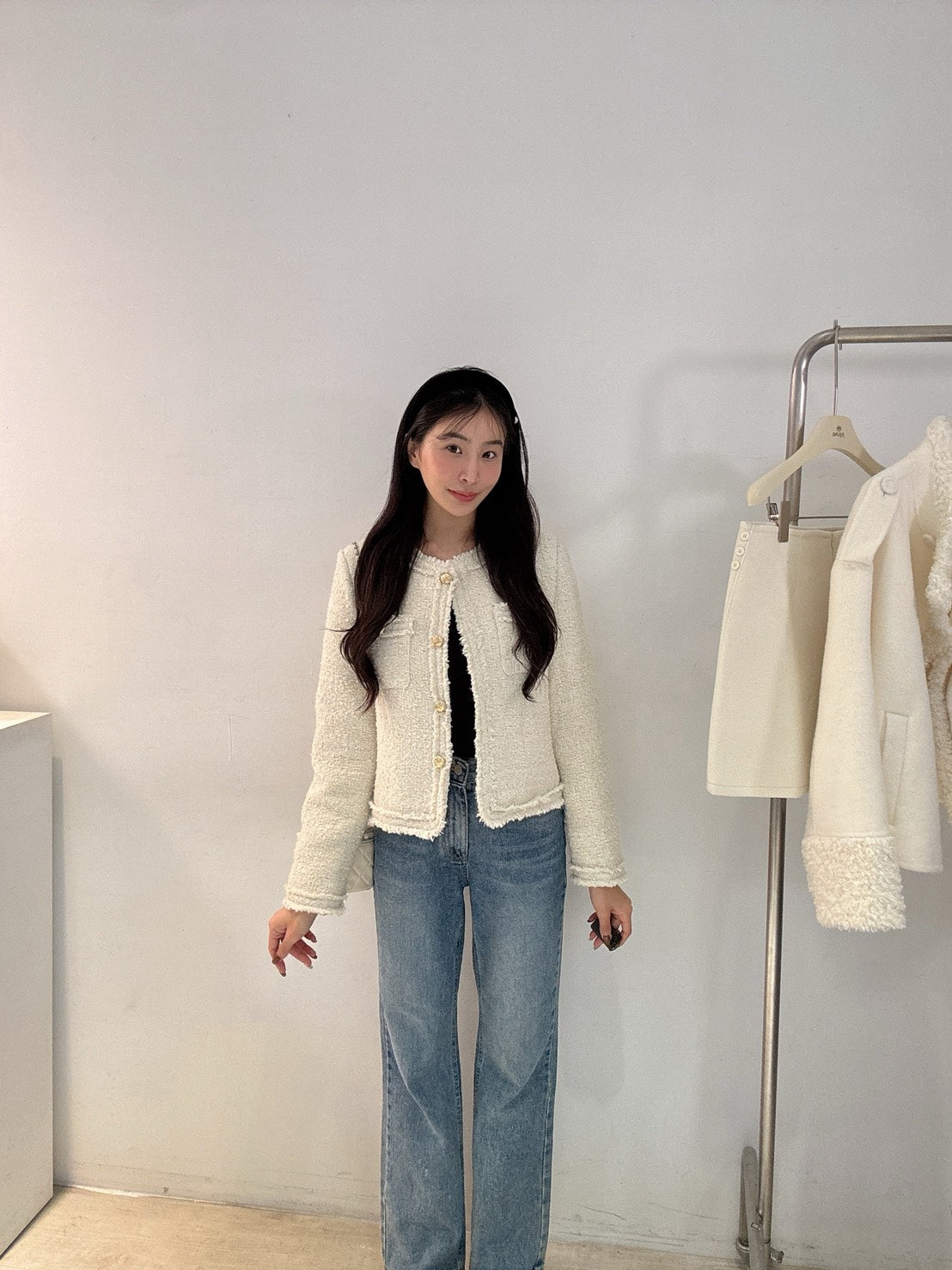 輕奢感小直筒褲