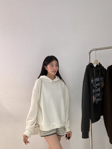 輕奢感連帽針織衫