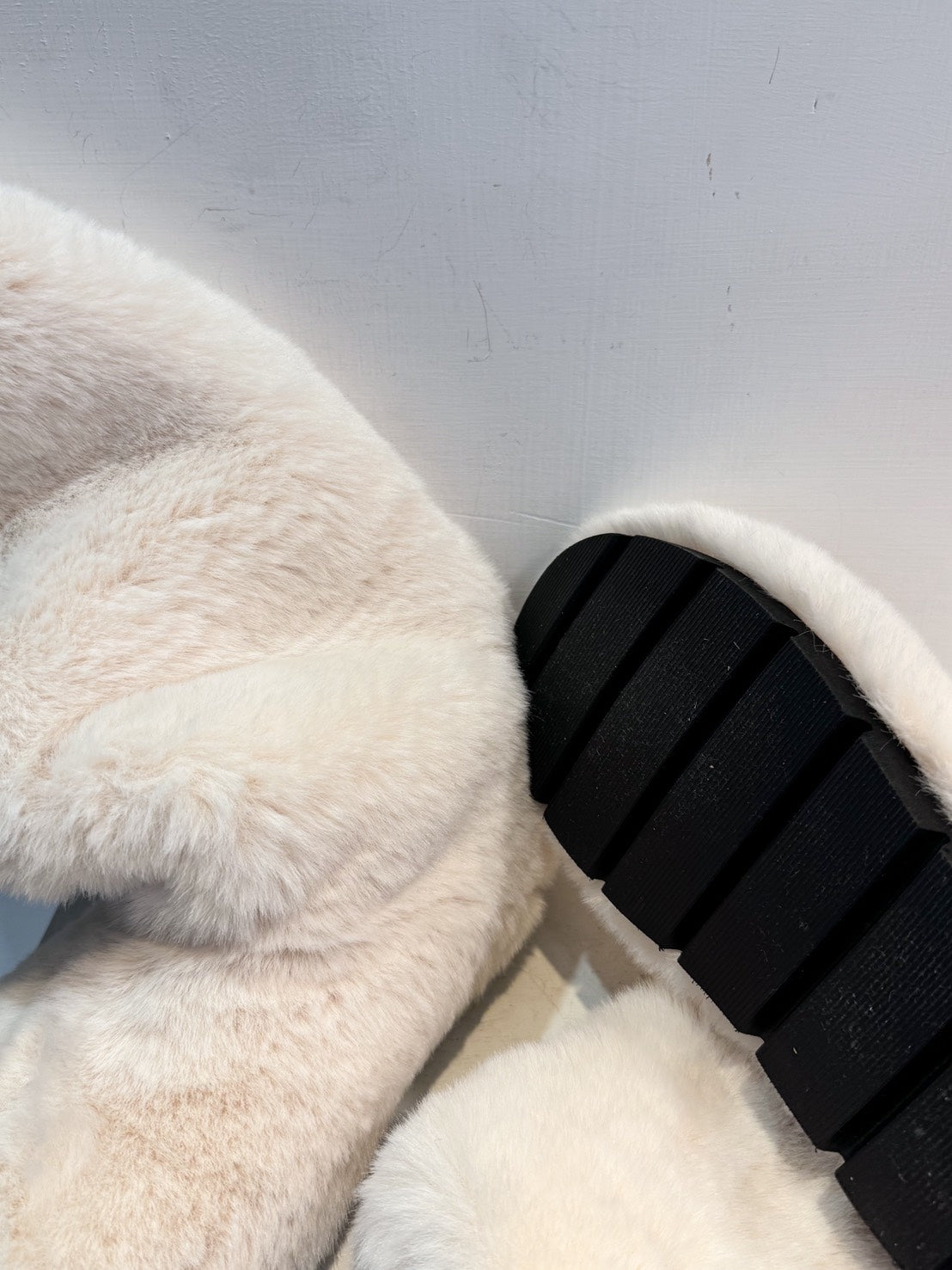 軟萌毛毛中筒靴