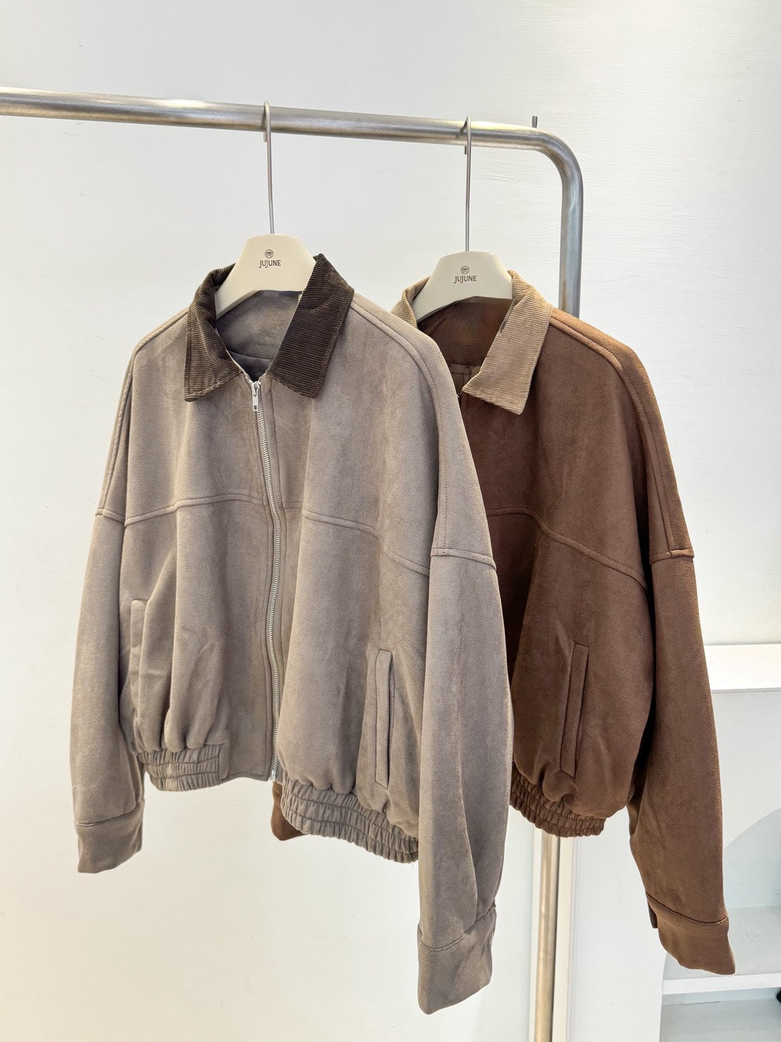 巴恩風麂皮外套