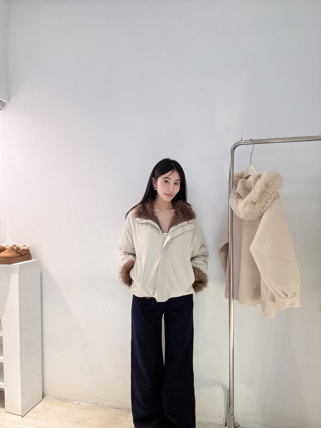 兩面穿皮草夾克
