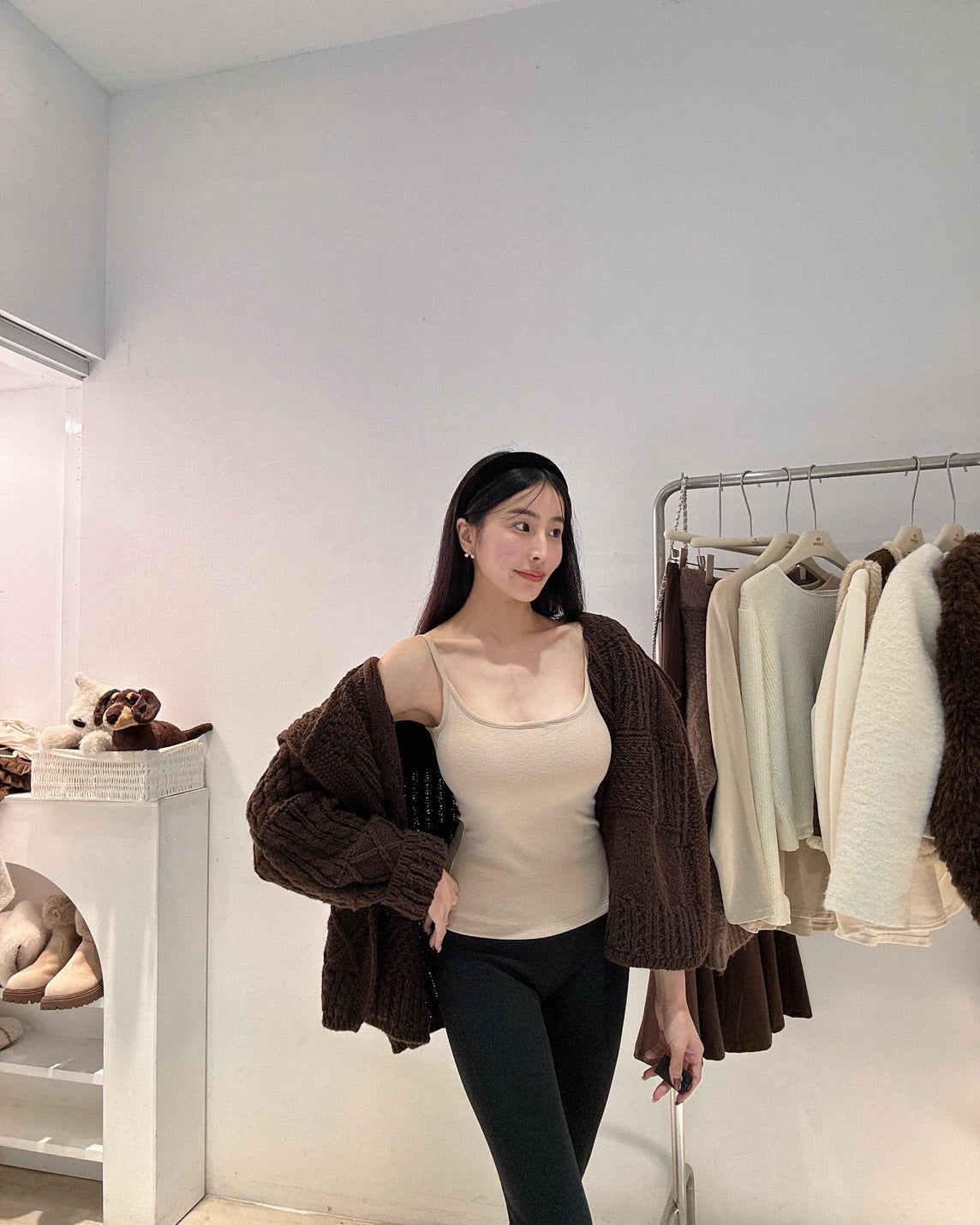 磨毛胸墊小背心