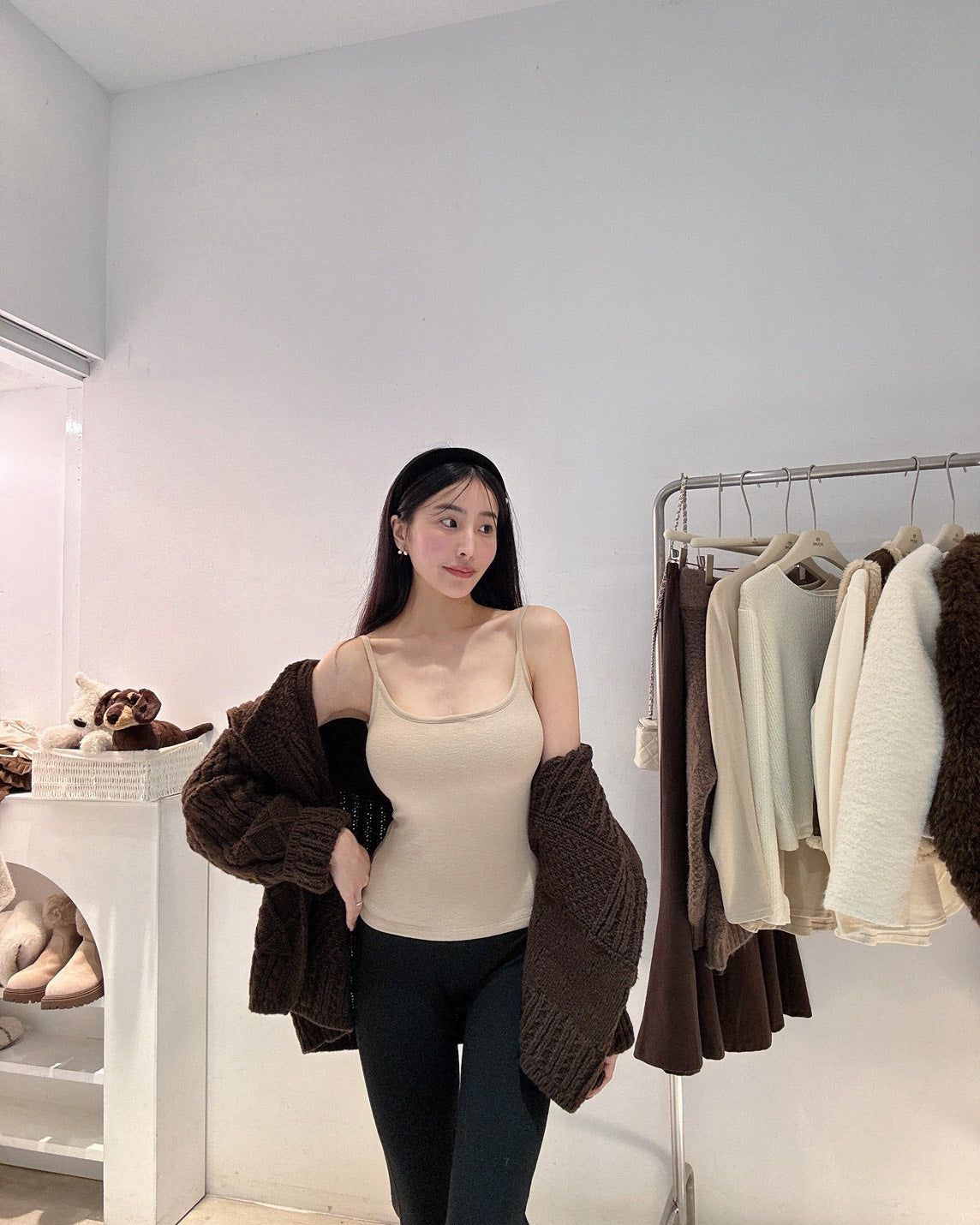 磨毛胸墊小背心