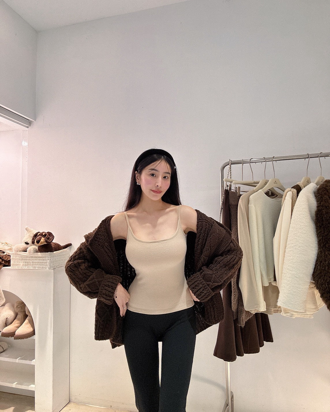 磨毛胸墊小背心