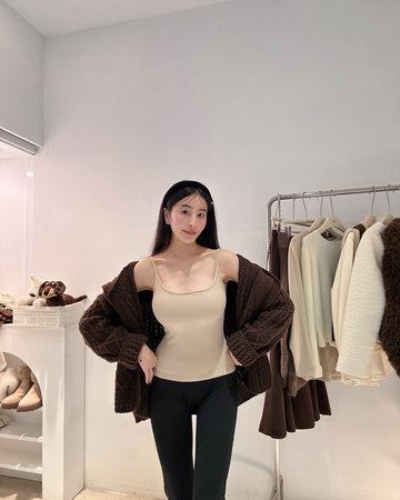 磨毛胸墊小背心