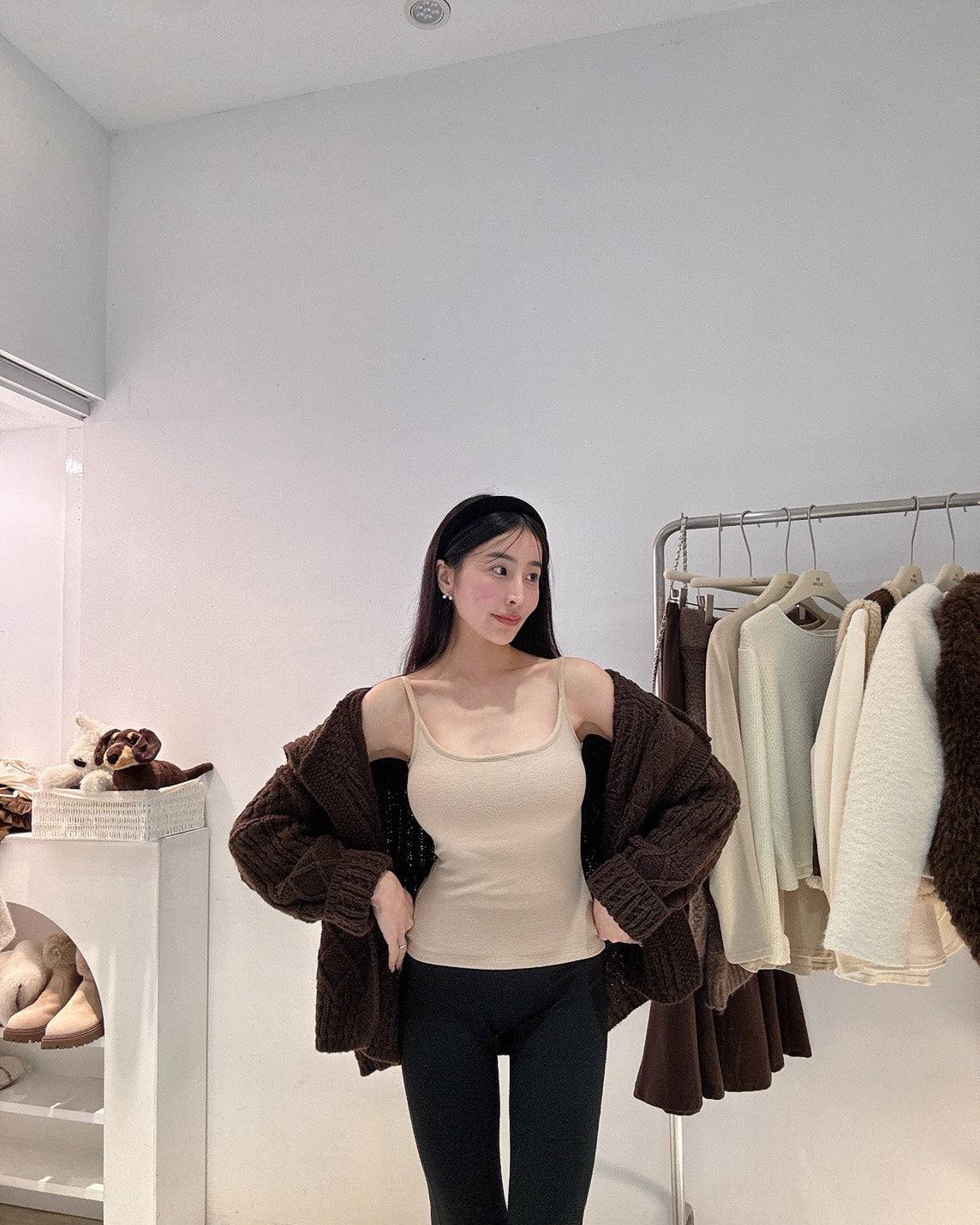 磨毛胸墊小背心