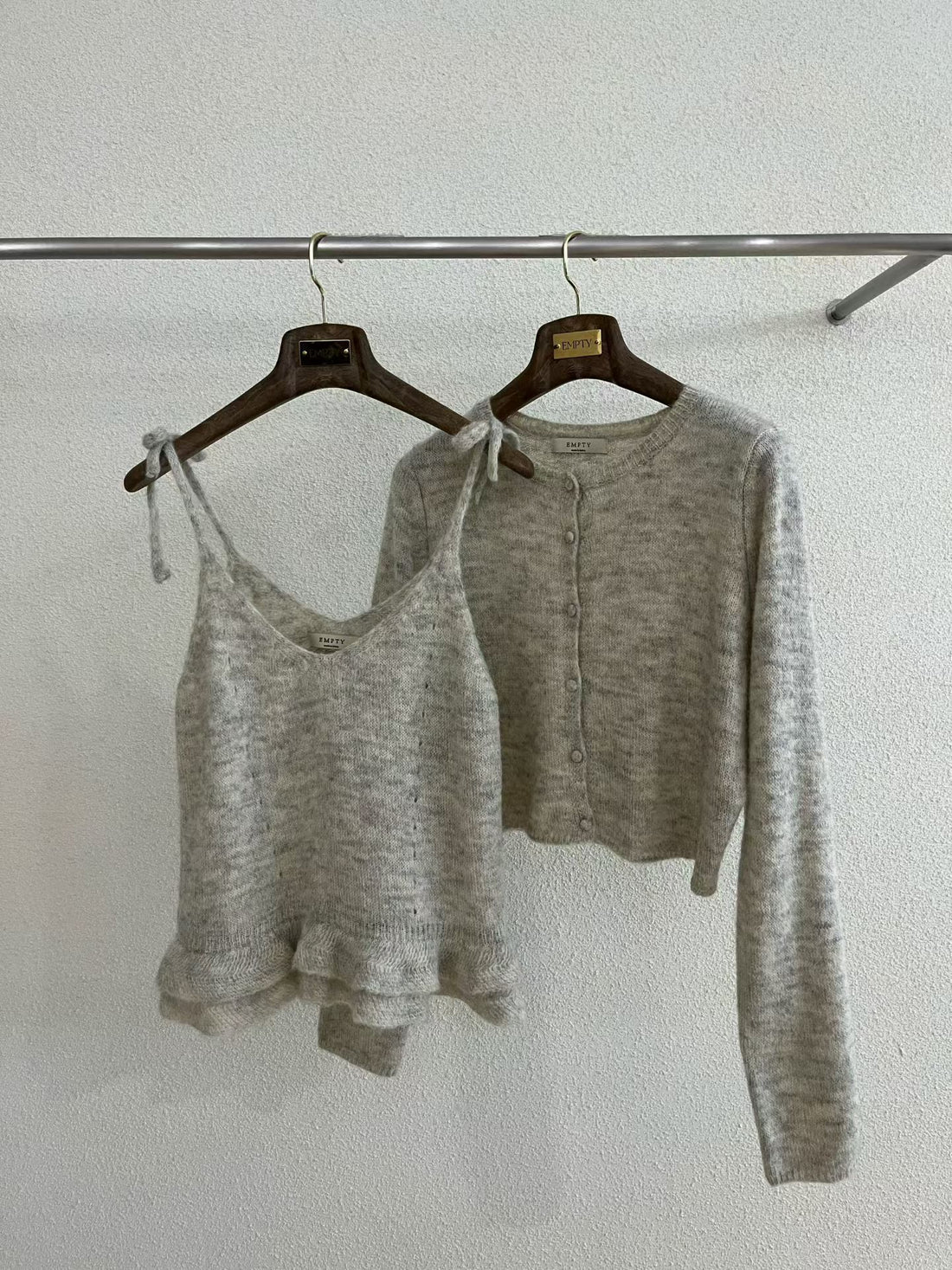 兩件式羊毛針織套裝