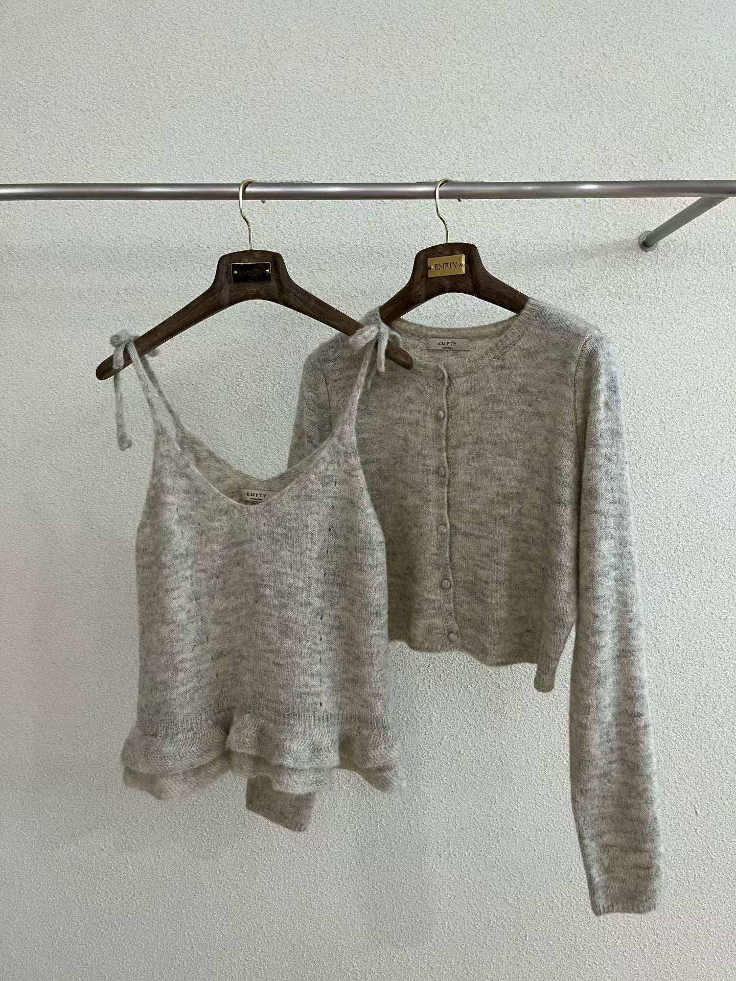 兩件式羊毛針織套裝