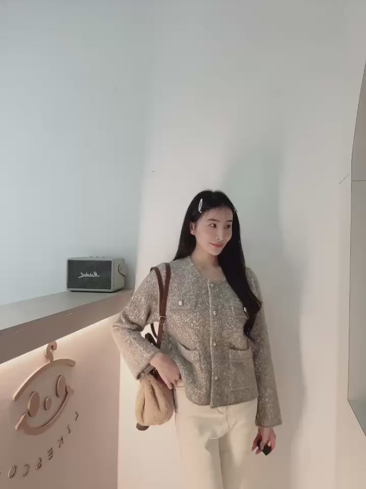 水貂絨小香外套